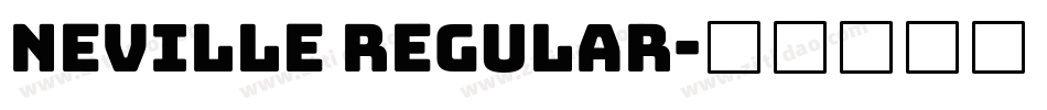 Neville Regular字体转换